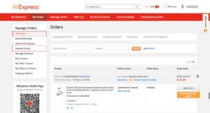 aliexpress traccia il mio ordine.